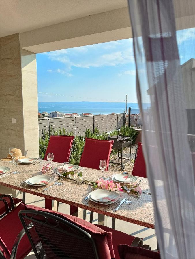 Modern Villa With Jacuzzi, Beautiful Sea View, Near Split! Villa 36A Podstrana Bagian luar foto